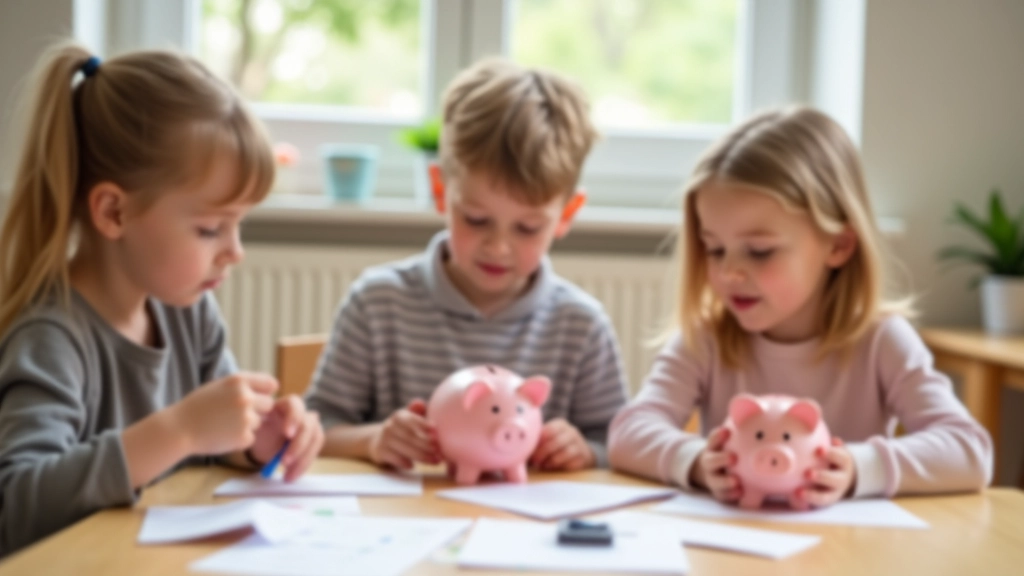 Dzieci uczą się zarządzać pieniędzmi za pomocą skarbonki i kopert oszczędnościowych
